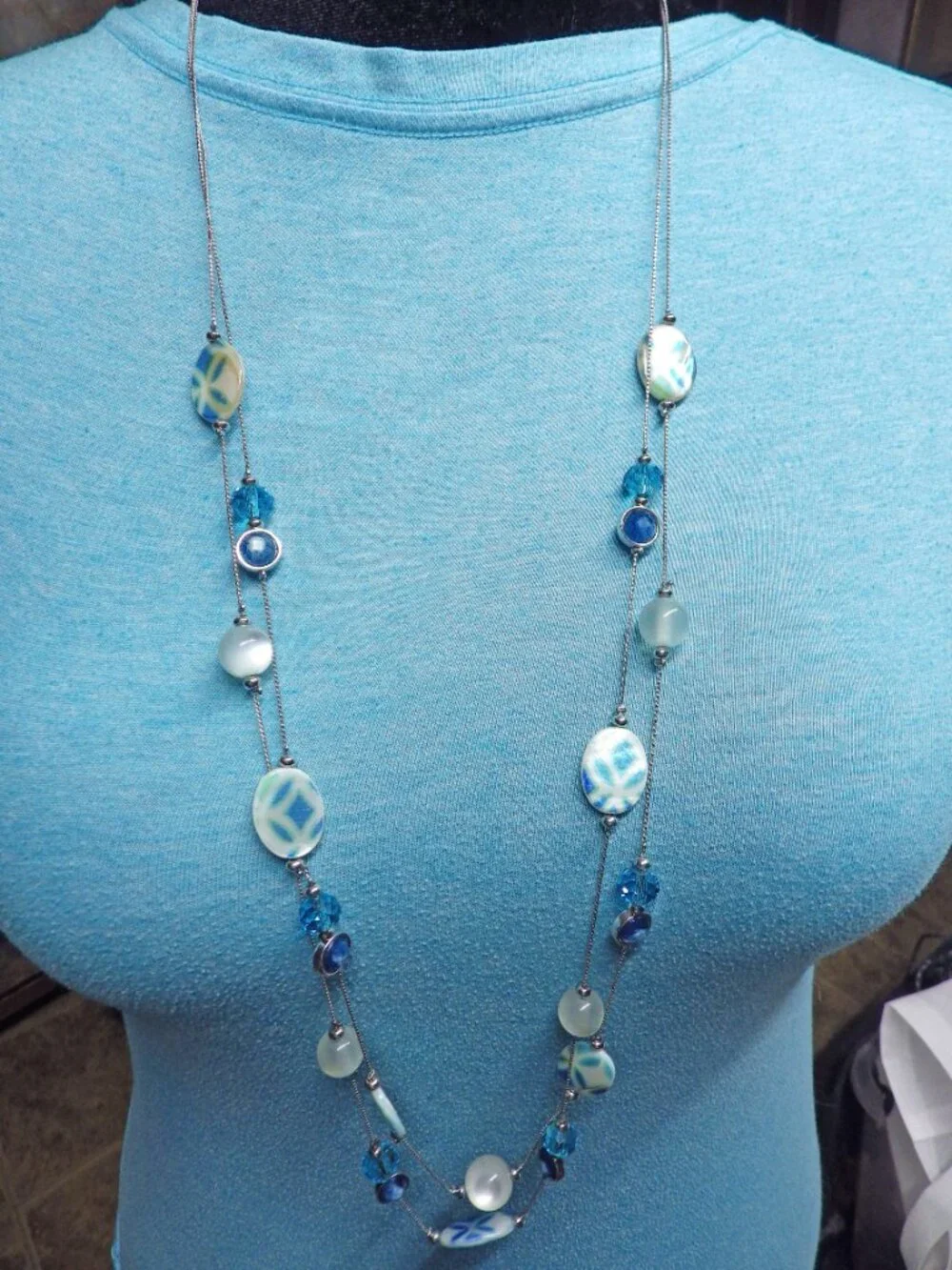 Lot of 5 Necklaces Blue Lot 720G2